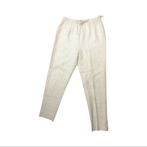 Valentino boutique vintage linen beige pants size 10